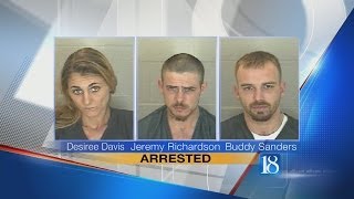 Three arrested in Lafayette on meth charges