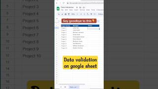 Data validation on google sheet #google #googlesheets #excel #advexcel @tallyans #tallyprime