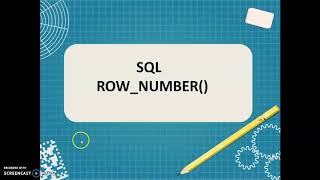 sql server row_number| sql programs for interview
