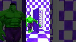 🤔 Why little hulk Fall When Hulk Tripped Over the Door?🚪😂 #gta5 #cartoon  #jekowithfriends