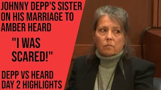 Depp's Sister Describes Her Reaction To His Marriage | Johnny Depp V Amber Heard Day 1 Highlight