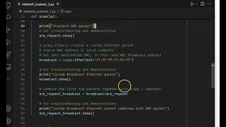 Part 2 Python Network Scanner with Scapy