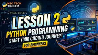 Python for Absolute Beginners | Start Coding in 2026 (Lesson 2) #python #code #pythonforbeginners