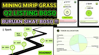 Segera Sikat Bosq Q2 Listing Mirip GRASS PLEK Tutorial SparkChain Lite Node GRATISS !!!