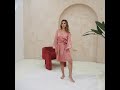 FELENA LINGERIE BLUSH SILK ROBE