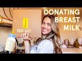 Donating breastmilk (150 ounces to the NICU)