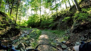 Trawers na rowerze pod Równicą w Brennej