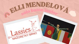 Mažoretky Lassies Brno- Ellen Mendelová- Sólo baton junior- 2024