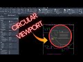 Circular Viewport - Autocad