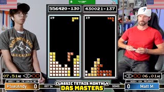 A LITTLE SPICY! Andy, Matt Martin | Semis | Classic Tetris Monthly DAS Masters | Oct/Nov 2024