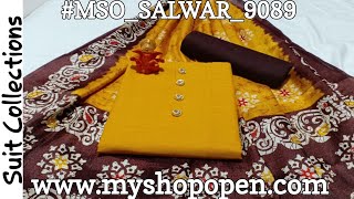 #MSO_SALWAR_9089 : Pure Salub Cotton Suit Collections