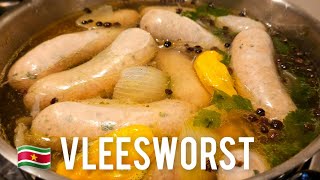 🇸🇷 Vleesworst maken volledige recept|making  Surinamese meat sausage|