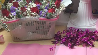 How to wrap a small gift flower bouquet | Huamama @ Carousell