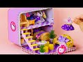 DIY Miniature House ~  10 Minute DIY Miniature Crafts ~ 판지 덮개에서 DIY 소형을 만드는 방법 ? #145