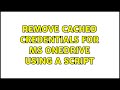 Remove cached credentials for MS Onedrive using a script