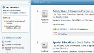 How to do a search in the ERIC database