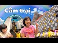 đi cắm trại trong trung tâm thương mại