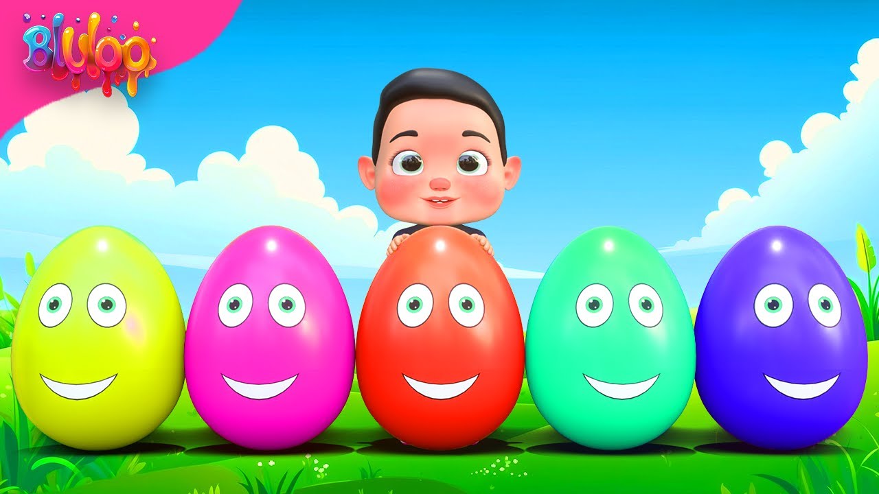 SUPRISE EGGS | Old MacDonald | Colorful Animals | BluLoo Nursery Rhymes ...