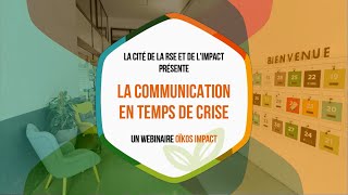 [WEBINAIRE OÏKOS IMPACT] La communication en temps de crise - Soizic Fouilland