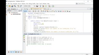 java Program to evaluate quadratic formula