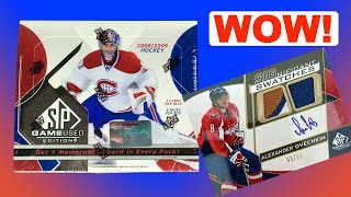 CRAZY GOOD PRODUCT! - 08-09 SP Game Used Hockey Hobby Box Break - 7 Hits