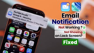 Fix Email Notifications Not Working on iPhone 17 Pro Max | Pro