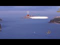 unstoppable cruiser vs massive aircraft carrier battle in world of warships