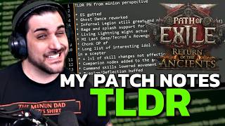 VERY Interesting Patch Notes for MINION Builds!