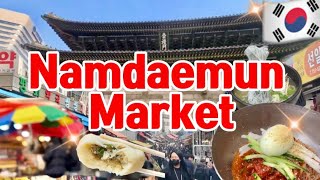 Street Food Tour of LARGEST TRADITIONAL Market in Korea: Namdaemun Market