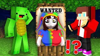 CURSED GIRL is WANTED by JJ and Mikey in Minecraft -  Challenge Maizen Fnaf Freddy