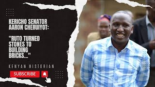 THE GAME OF MIGHT AND MIND: Senator Aaron Cheruiyot on William Ruto's tough journey to victory.