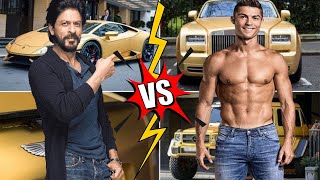 Ronaldo Vs Shahrukh Khan Comparison 2022 | Cars Collection | Net worth | Income | Lifestory | Hindi