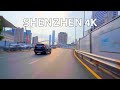 Driving Shenzhen 4K | Metro Construction On the Road Sunset | China