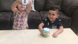 Maci and Louie open springlings suprise toys!