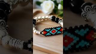 Mocs N More Hand Beaded Bracelets - Black Onyx