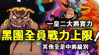 One Piece: The upper limit of all members of the Black Beard Pirates Regiment is open  and the othe