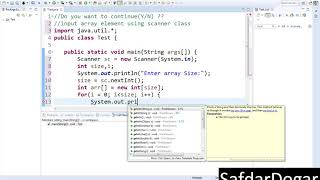 Java Programming Tutorial 25 Input Array Values using Loop in Java