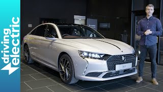New DS 9 E-TENSE plug-in hybrid luxury executive car first-look walkaround video – DrivingElectric