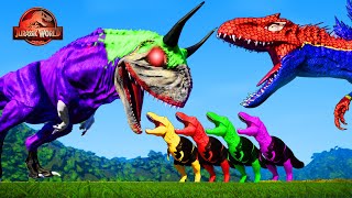 🔴All Carnotaurus, Sinoceratops - DINOSAURS EVOLUTION GODZILLA Aligator:Giganotosaurus Jurassic World