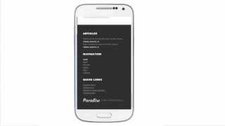 Paradise 1.0 theme HTML5,CSS3,jQuery and javascript