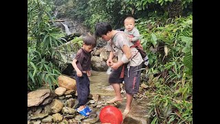 雨后是抓鱼的最好时机，阿强和大宝收获满满，还给小猪仔带了食物