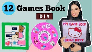 12 Paper Games in a Book | DIY Cute Gaming Book | How To Make Paper Gaming Book | DIY Paper Games