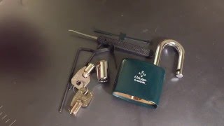 [76] Ace II Tubular Padlock Picked, Shimmed, and Disassembled (Chicago Lock Co./CompX)