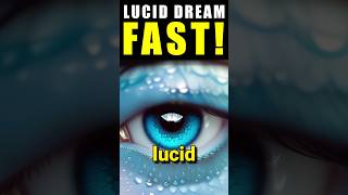 The Fastest Way to Lucid Dream (Technique) #luciddream