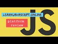LearnJavaScript.online review (JavaScript learning app for web developers)