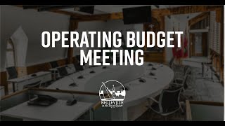 Operating Budget Special Council - Feb. 20 2025