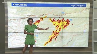 Critical fire weather as Caldor Fire jumps Hwy 50