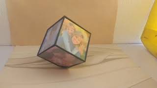 Rotating Cube Photo Frame