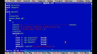 Insert, Delete, Display & Exit Operations on Queue | CPP | Live To Code