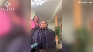 Hair Stylist Pranks Customers with Big Comb